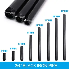 756588701531 HOME TZH Iron Pipe Pack Paint Finish Pip #3
