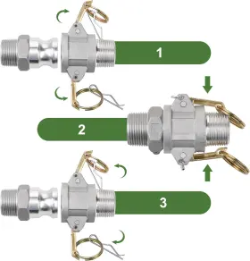 H015 HOOTSUM Camlock Fittings Cam Groove Hose Global #3