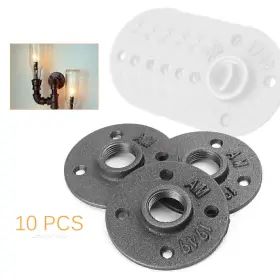 612046768600 HUKYU Malleable Floor Iron Flange Pipe Fitting #2