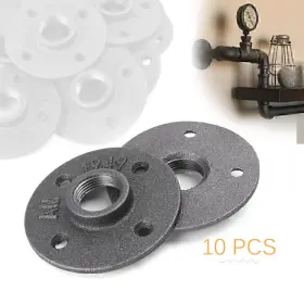 612046768600 HUKYU Malleable Floor Iron Flange Pipe Fitting #3