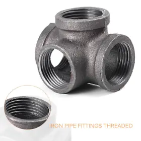 612063638146 HUKYU Outlet Tee Malleable Iron Pipe Fittings
