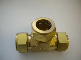 CTA-16-BRAS HY-LOK Tube Double Ferrule Compression Tee #2