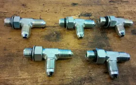 6804-04-04-04 HYDAULIC Hydraulic Male Tee Fittings Orb Jic