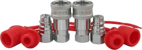 S4-02 Npt Ag Hydraulic Coupler Connect Ball Pioneer Agric