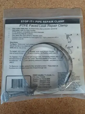 25267 INDUMAR Ptfe Faced Pipe Repair Clamp #2