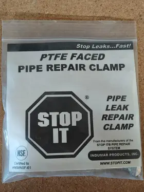 25267 INDUMAR Ptfe Faced Pipe Repair Clamp