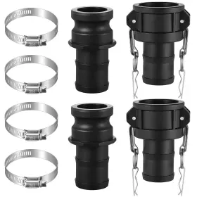 Innconee Doy-innconee-0810 2 Set Camlock Fittings Type C&e Inch Polypropylene Cam And Groove