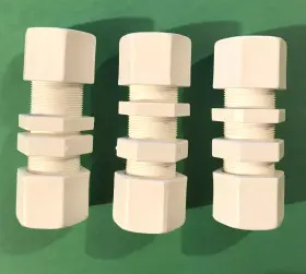 20-12-PPG JACO Bulkhead Union Tube Fittings