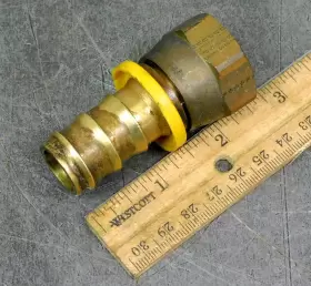 PK2S JIC Female Push Hose Barb Fitting Npt #2