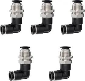 JT302 JIENK Bulkhead Elbow Tube Od Push Connect