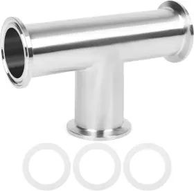 0147298 JMCOLMT Clamp Tee Sanitary Fitting Equal Tube