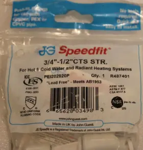 PEI202820P JOHN GUEST Speedfit Cts Reducer Couplings #2