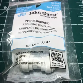 PP201008WHD JOHN GUEST Push Connect Reducing Coupling Fitting