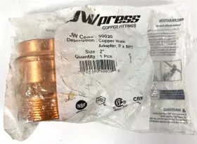 224102500200 JW PRESS Copper Compression Male Adapter Mpt