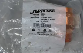 50033 JW PRESS Copper Male Adapter Mpt