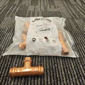 50179 JW PRESS Copper Tee