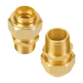 791974880346 KINCHOIX Npt Pipe Fittings Male Hex Nipple Tone