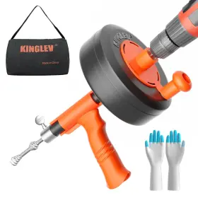 HT093 KINGLEV Drain Auger Snake Drill Adapter Plumbing