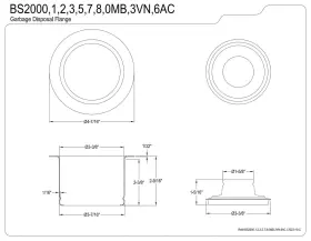 BS2002 KINGSTON BRASS Disposal Flange #2