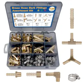 K-BF-BARB-132PCS-KIT KOOTANS Crimp Hose Barb Fittings