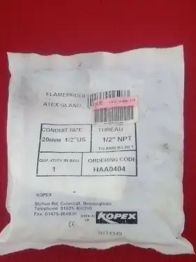 HAA0404 KOPEX Atex Gland Flameproof Fitting Thread Npt #2