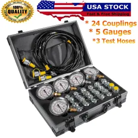 KYQP1346 KY-AUTO Excavator Hydraulic Pressure Gauges Hoses