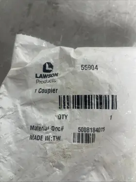 55904 LAWSON Hydraulic Connect Coupler Connector Cylinder