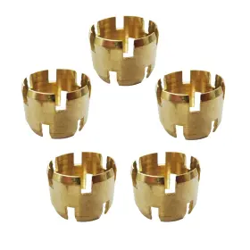 Legines 627145141340 Brass Dot Air Brake Hose Ends Fitting Sleeve 3/8 Inch I.d. Tubing Pack Of 5
