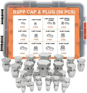 BSPP-56 LEGINES Plug Hose Tube Pipe Set Hydraulic Kit