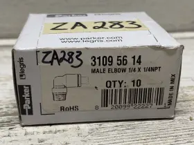 3109-56-14 LEGRIS PARKER Elbow Tube Npt #3