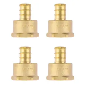002124922734 LITORANGE Lead Npt Pack Pex Female Adapter Barb