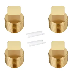 A155-12 LITORANGE Npt Male Plug Fittings Cored Square Head