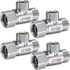 A200-1 LITORANGE Lead Angle Tee Valve Compression Inlet