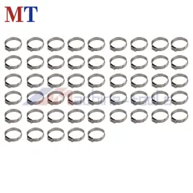 MT163715 MACHINE-TOOLS Pack Steel Clamp Cinch Ring Crimp #2