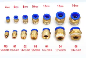 I020-A011 MADHORNETS Male Straight Push Connect Air Fitting #2