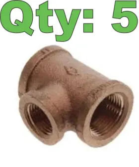 4429K226 MCMASTER Tee Reducer Fitting Npt