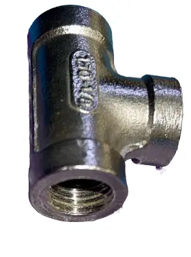 KI-316 MERIT BRASS Steel Npt Pipe Fitting Tee Female #2