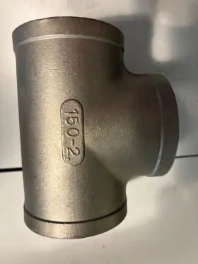 T-200-304 MERITT BRASS Npt Female Pipe Thread Tee Steel