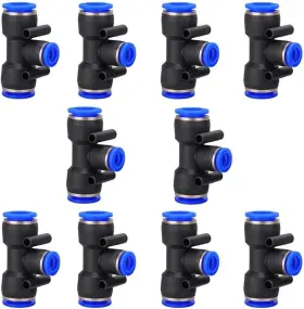 ML-06630-PTP METALAND Od Push Connect Tee Fitting Tube