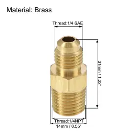 656320966122 METALLIXITY Pipe Fitting Flare Male Thread Hose #2