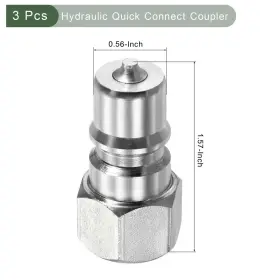 678202181188 METALLIXITY Hydraulic Connect Couplers Carbon