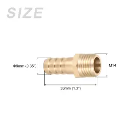 723115396690 METALLIXITY Hose Barb Fitting Fuel Air Oil Gas #2