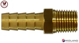 32017 MIDLAND INDUSTRIES Hose Barb Male Npt Straight Fitting