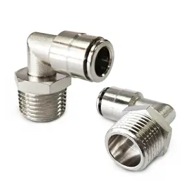 3-8X1-2NPT MILLISEC Push Connect Fitting Elbow Pneumatic Male 3-8X1-2NPT MILLISEC Push Connect Fitting Elbow Pneumatic Male