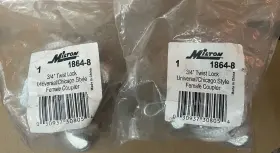 1864-8 MILTON Set Fnpt Twist Lock Coupler