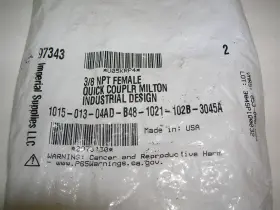 97343 MILTON Pack Female Coupler Fnpt #2