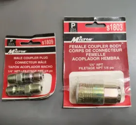 S1803-S1809 MILTON Female Coupler Plug Npt