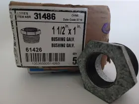 61426 MUELLER Proline Galvanized Bushing Pipe Fitting Steel