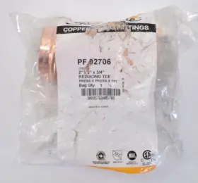 PF-02706 MUELLER Reducing Tee Press Fpt Copper Fitting