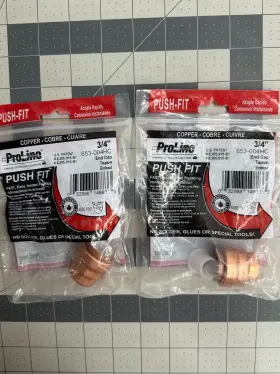 653-004HC MUELLER PRO-LINE Proline Push Connect Cap Copper